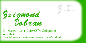 zsigmond dobran business card